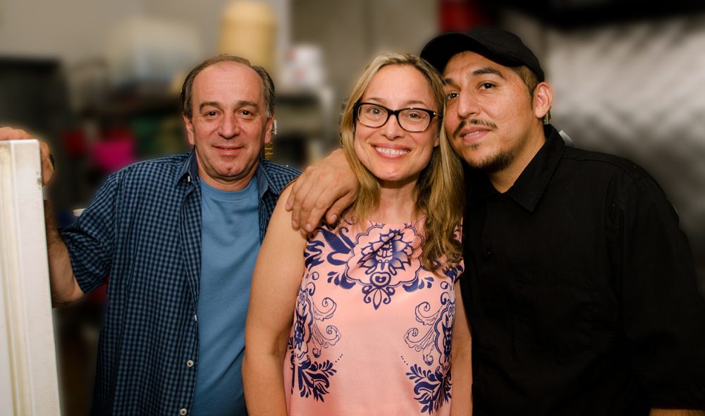Chefs George Bumbaris, Sarah Stegner and Anselmo Ramirez, photo credit Cindy Kurman