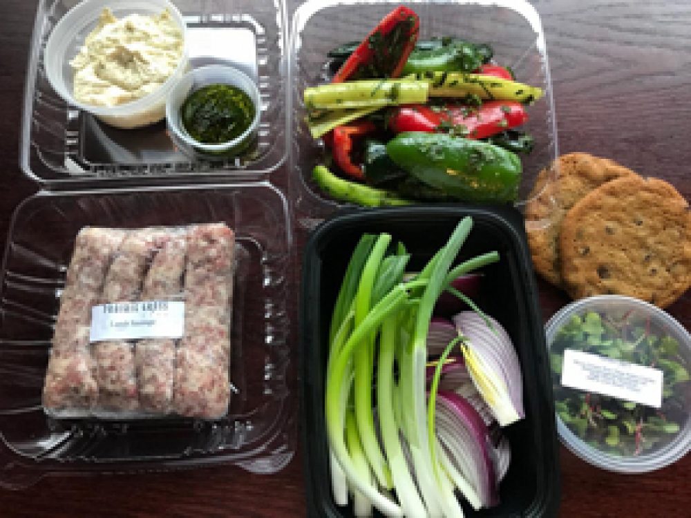 Lamb Sausage Meal Kit at Prairie Grass Cafe