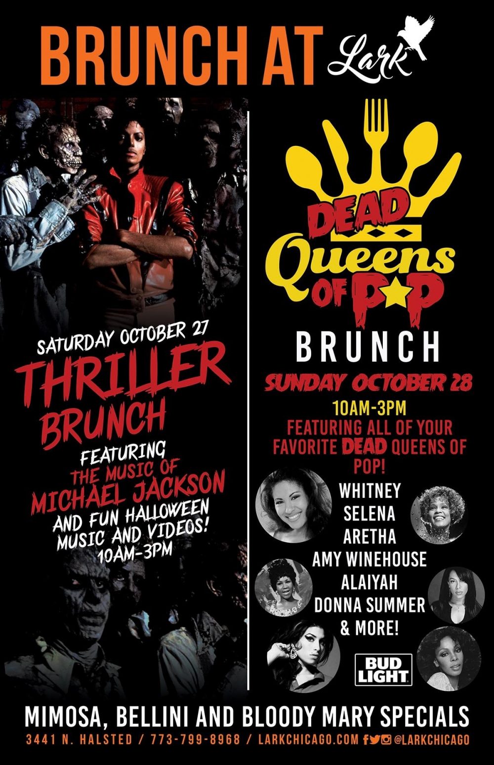 Lark Halloween 2018 Brunch Graphic