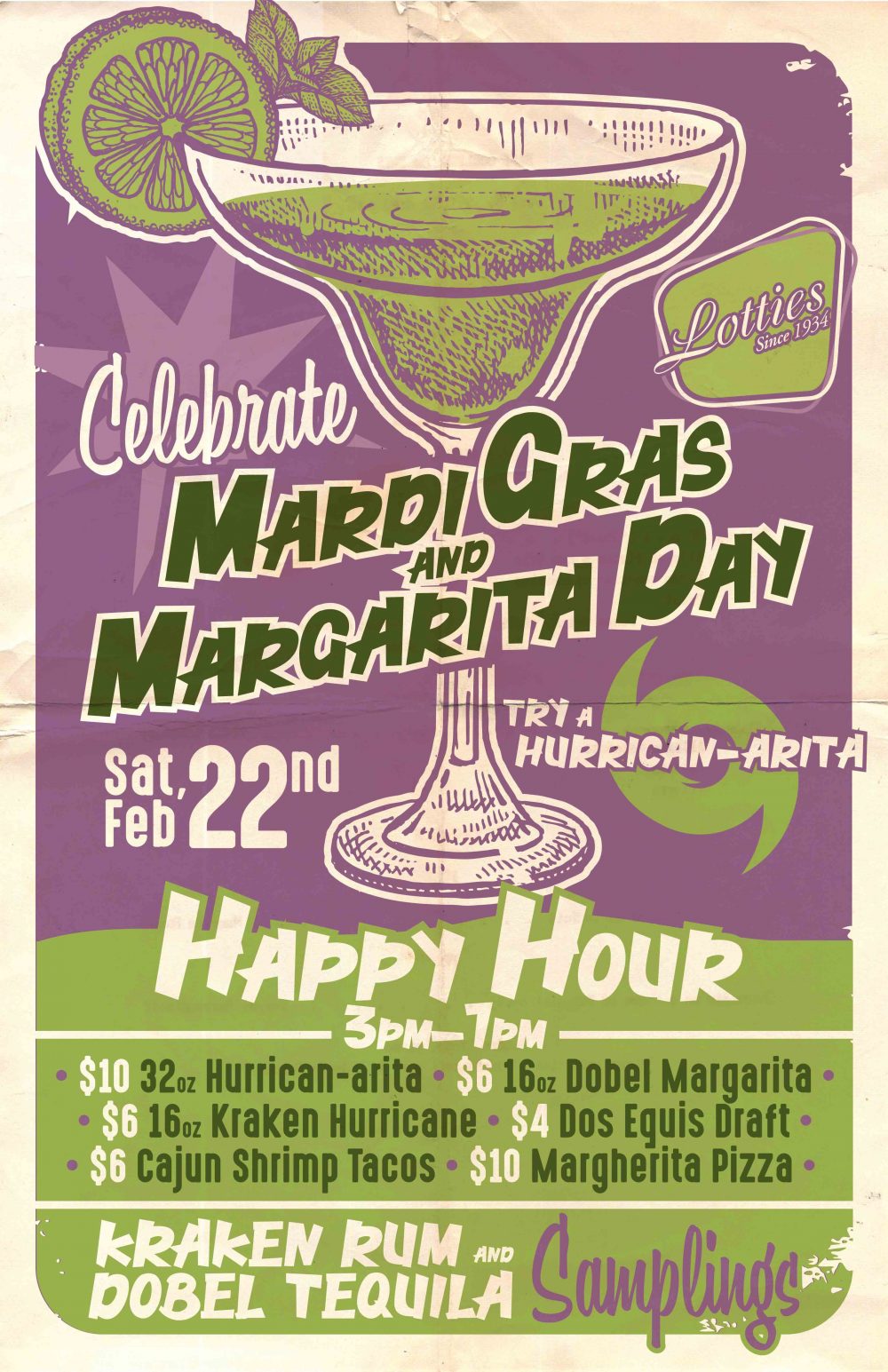 Lottie's Mardi Gras Margarita Day Celebration | Chicago Food Magazine