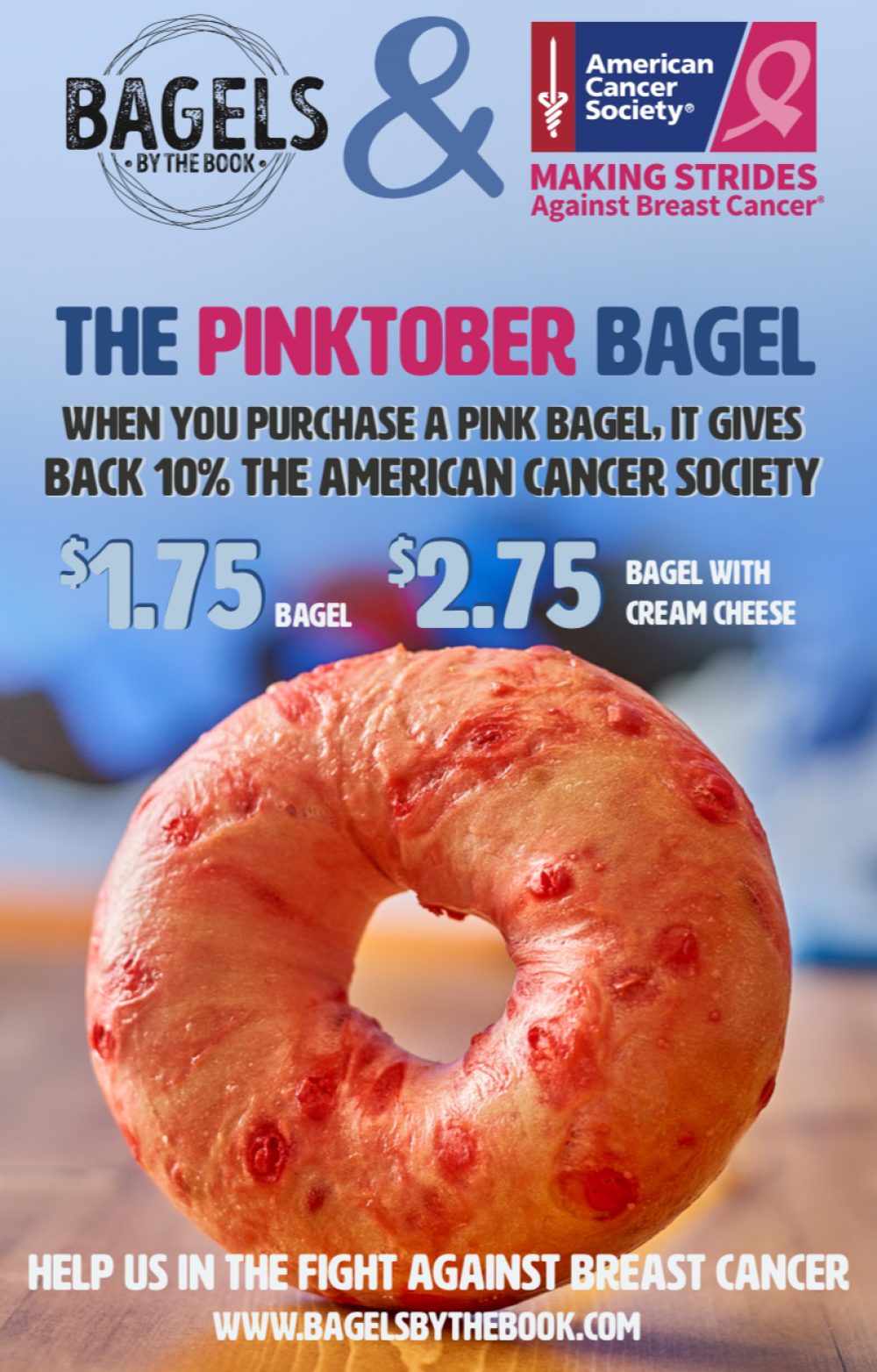 Pink Menu Items at Timothy O'Toole's and Bagels By The Book