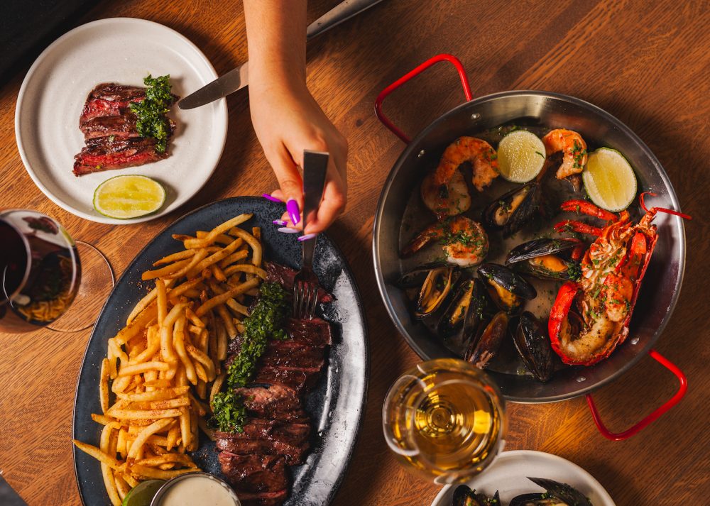 Seafood Platter Steak Fritas