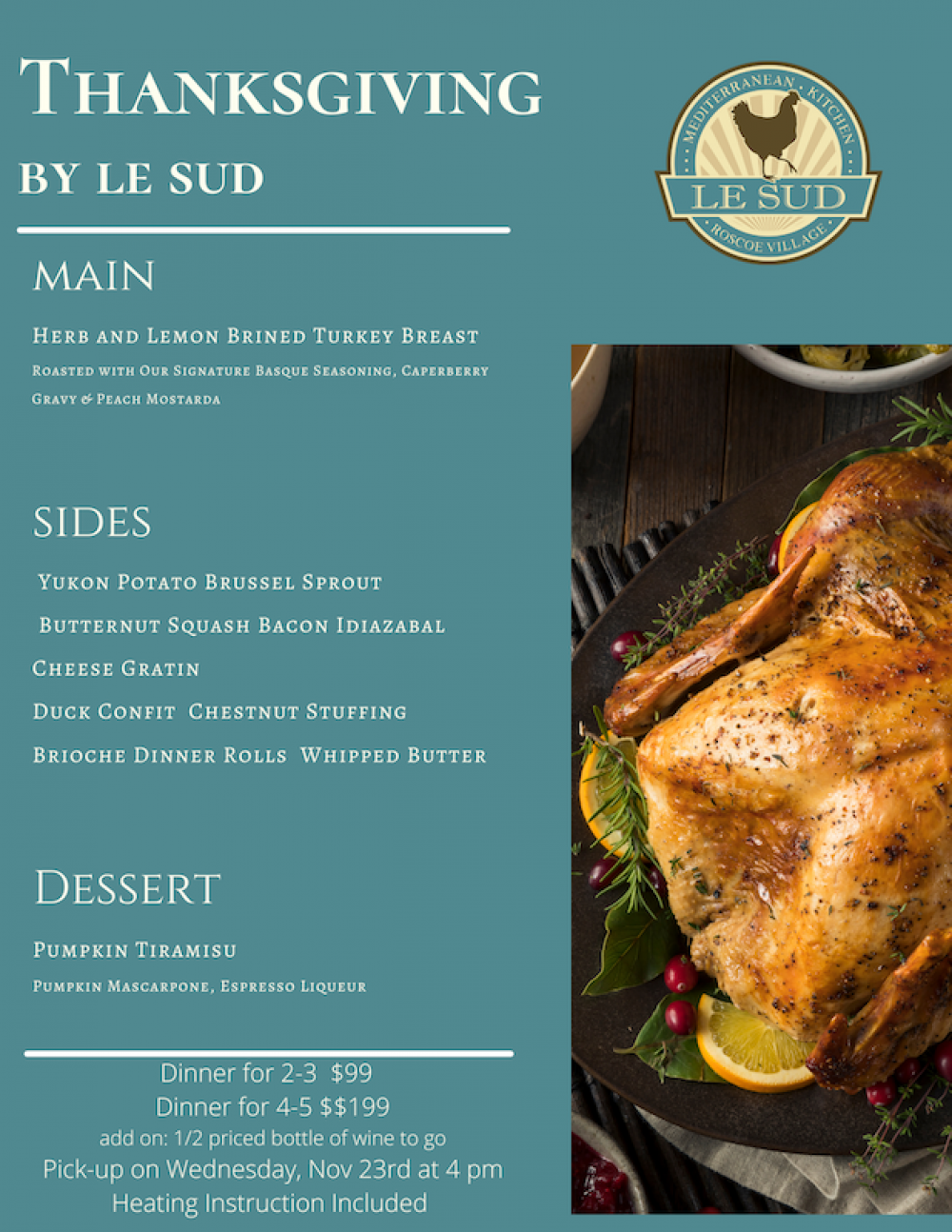 Thanksgiving Dinner Menu 1 1 1