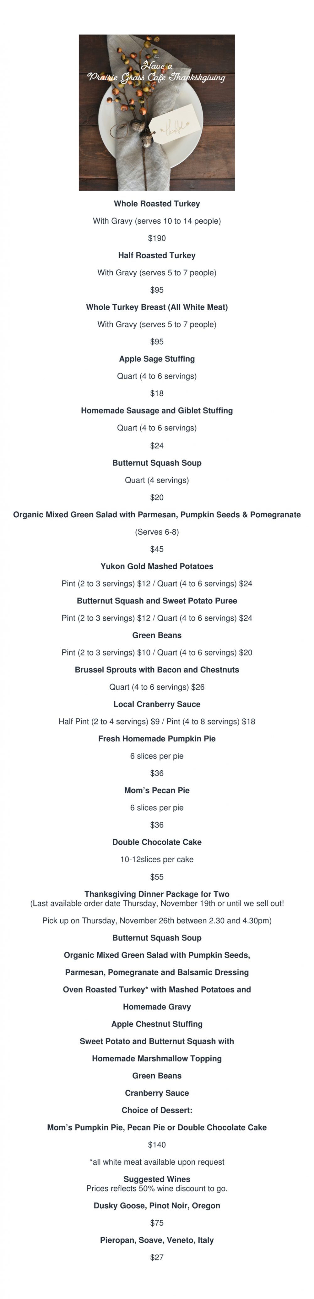 Thanksgiving Menu Pdf 1