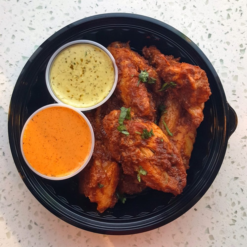chicken, wings, tikka, indian, depaul, 1237, lincoln park, march madness, basketball