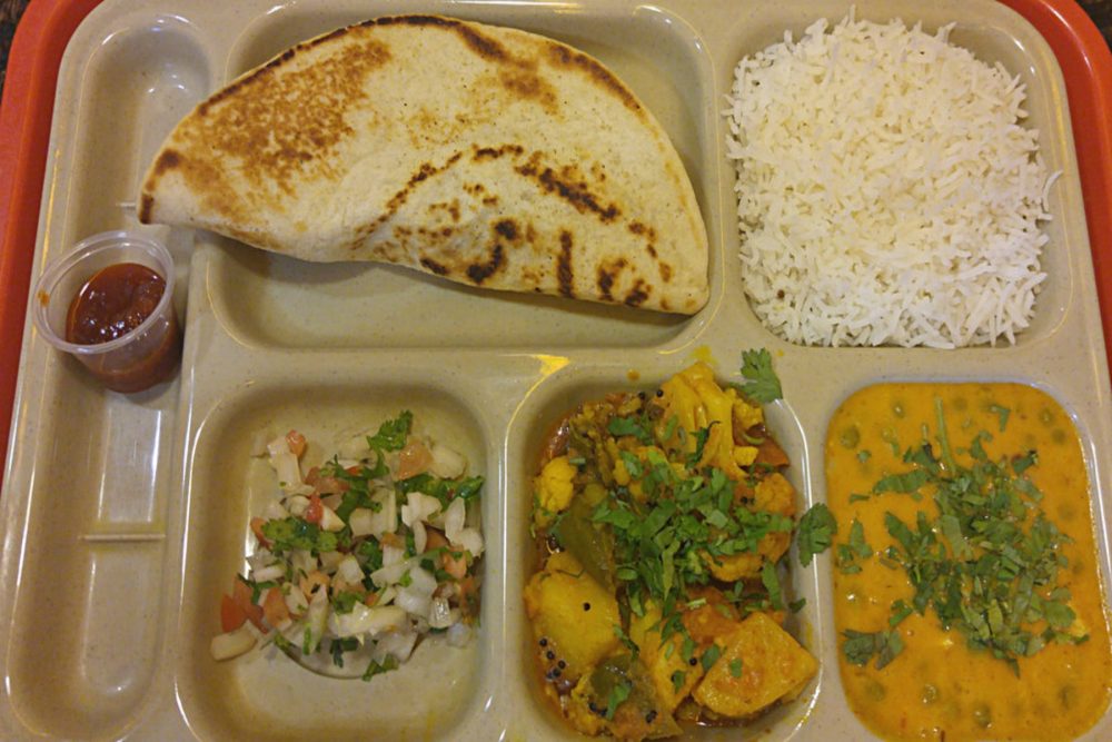 A Vegetarian Meal at Annapurna
