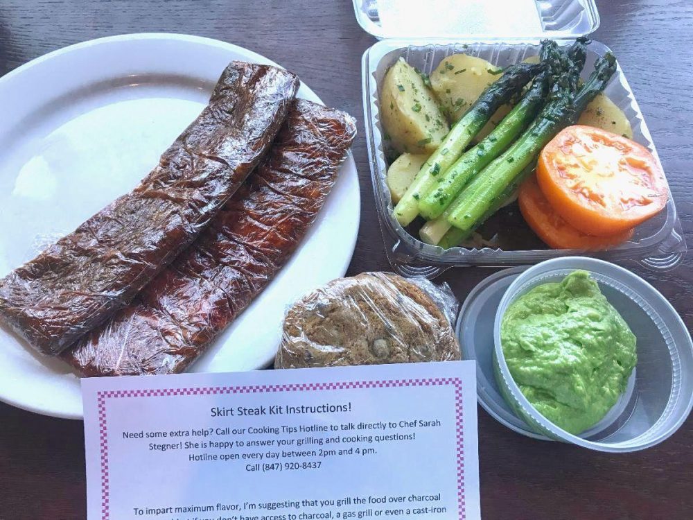 Skirt Steak Meal Kit at Prairie Grass Cafe
