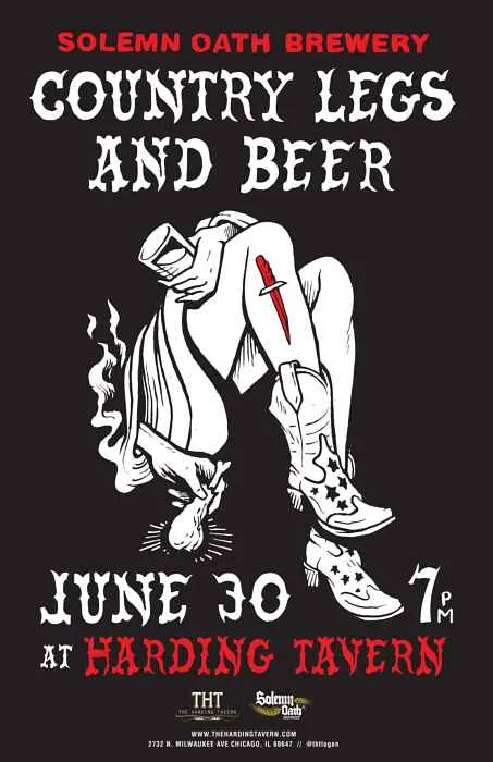 Solemn Oath Poster for Country, Legs, and Beer