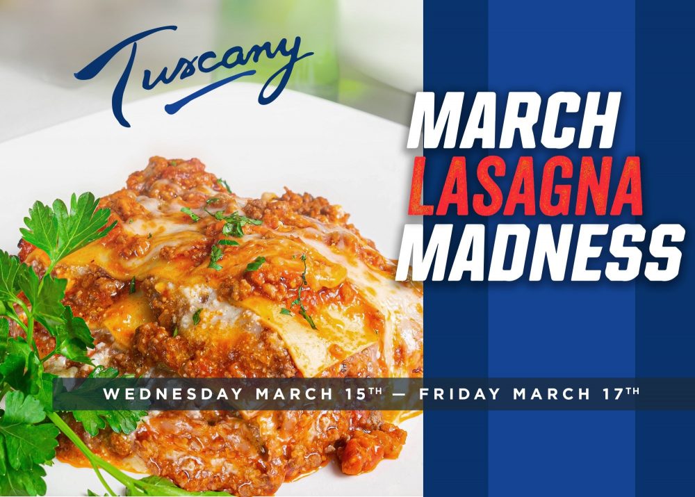 2023 Tuscany March Lasagna Madness Press