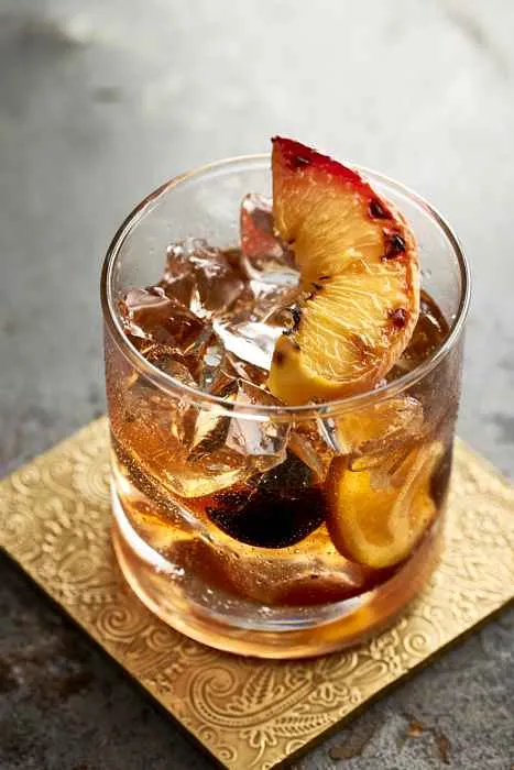 Charred Peach for III Forks Launches New Old Fashioneds