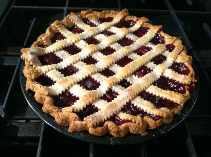Cherry Pie for National Crab Meat Day at Dive Bar