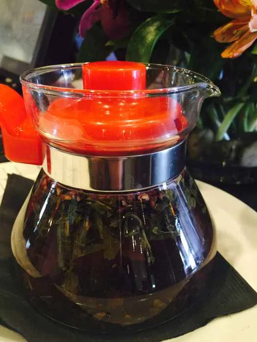 Raspberry Green Tea for Celebrate National Hot Tea Month at Koi