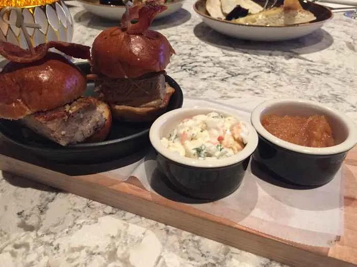 Pork Belly Sliders for Get Comfy and Fill Up at The Living Room