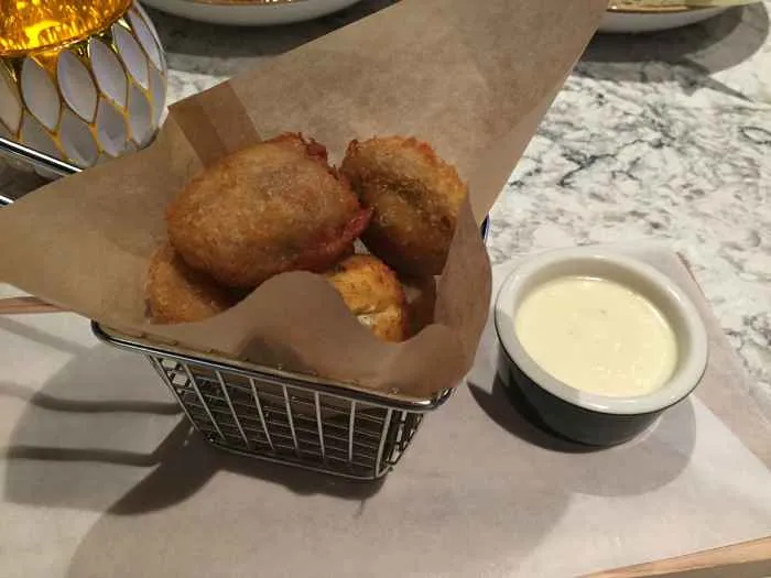 Crispy Fried Mushrooms for Get Comfy and Fill Up at The Living Room