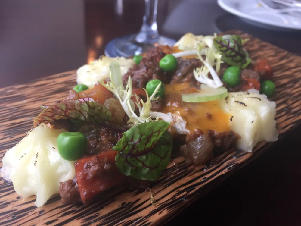 Deconstructed Shepherd's Pie (Not actual size of the dish!) for Sláinte! to Kitty O’Sheas New Summer Menu