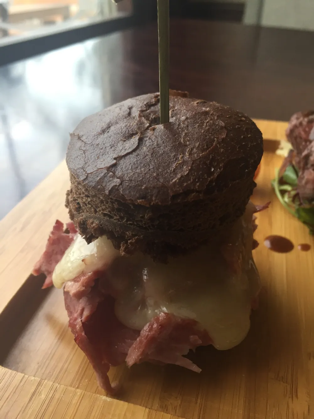 Mini Corned Beef Sandwich (Not actual size!) for Sláinte! to Kitty O’Sheas New Summer Menu