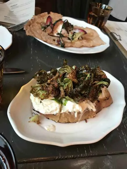 Brussels Sprouts Bruschetta Photo Credit: Kirsten Opsahl for Chef Bill Montagne Announces New Nico Osteria Lunch
