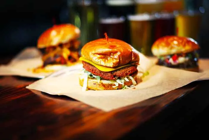 Portland Burger at The Moonlighter for Celebrate National Burger Month in May at These Chicago Burger Joints