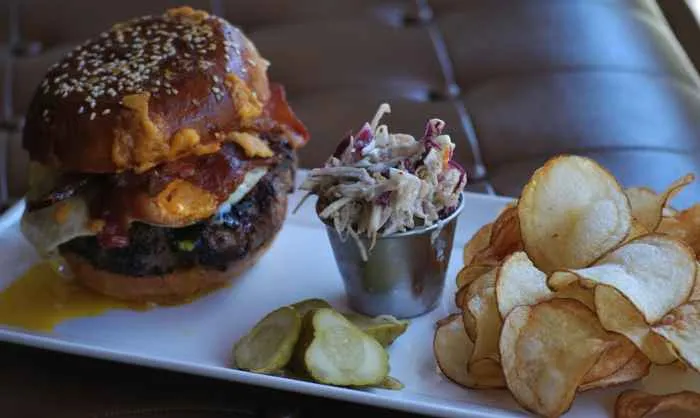 Slagel Farm Burger at Mindy's HotChocolate for Celebrate National Burger Month in May at These Chicago Burger Joints