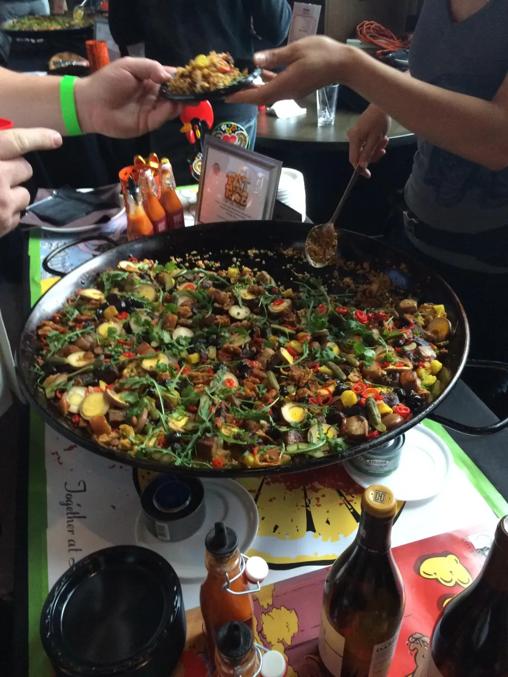 Fat Rice paella for Mercat a la Planxa Hosts 2nd Annual Paella Cook Off