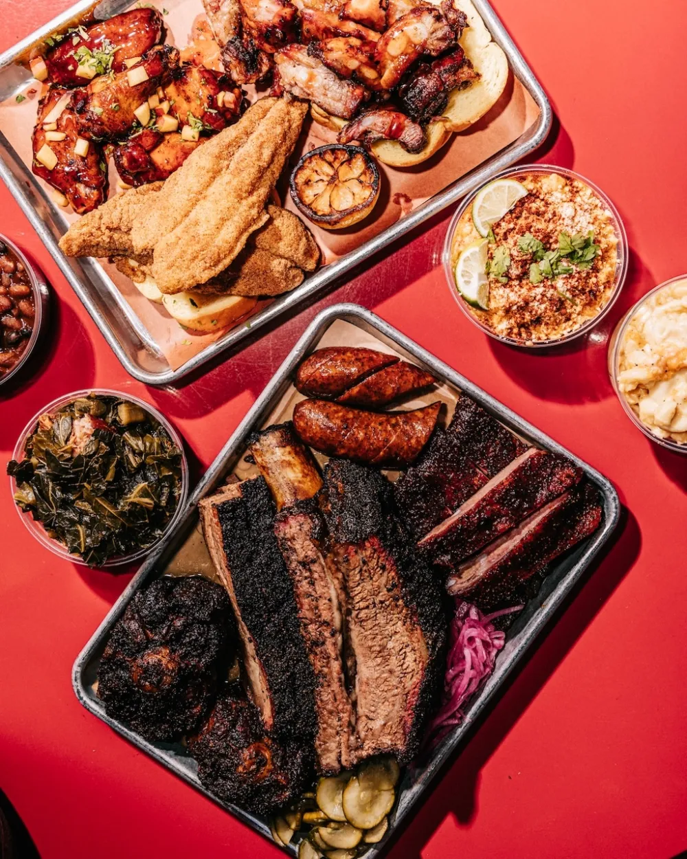 Brisket Wings Collard Greens Assorted Meats Pickles Red Onions Mac Cheese for Where to Celebrate Labor Day 2026