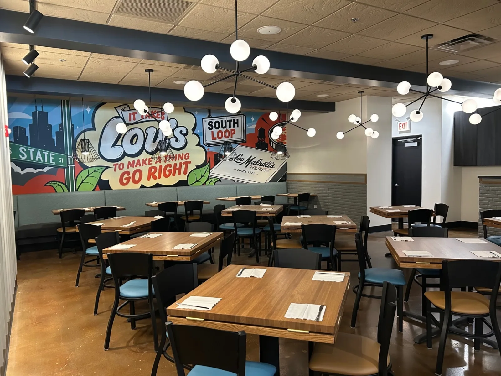 South Loop Dining Room for Lou Malnati’s Completes South Loop Restaurant Expansion