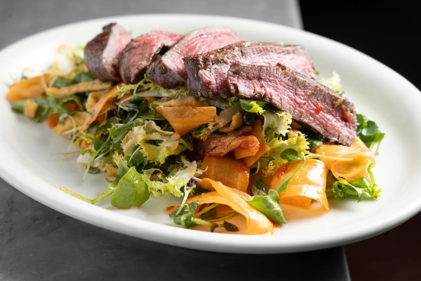 Steak Salad Courtesy Galdones Photography for The Barn Steakhouse Launches Theatre Dining for Northlight’s Evanston Return