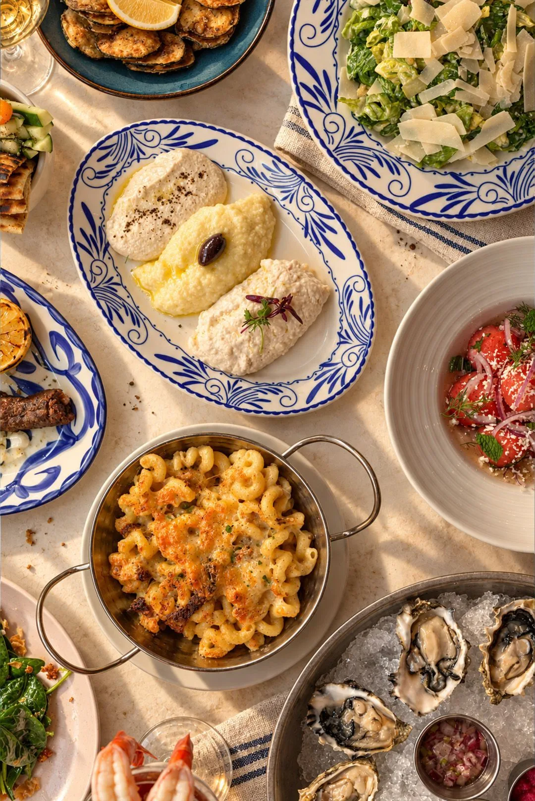 Nisi food spread 1080 for Nisi Greek Grill to Bring Flavors of the Greek Islands to Rosemont this October