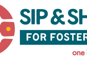 Sip Share For Foster Care Logo for Dine Out for a Cause This May: Support Foster Care Awareness Month