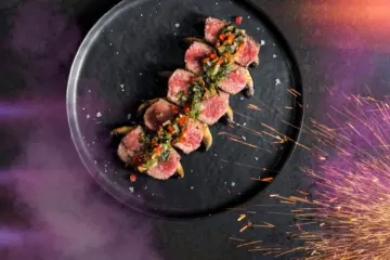 Flat Iron Steak for F1 Arcade Chicago to Open Friday, August 14