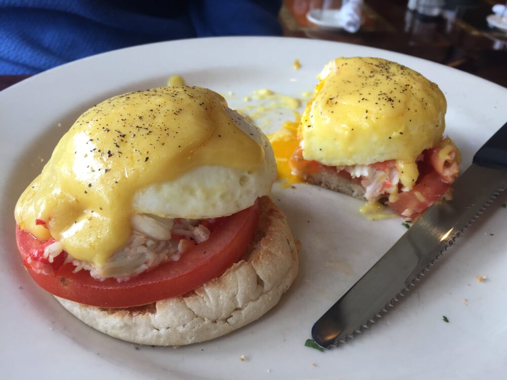 Crab Benedict for King Crab House Launches Weekend Brunch