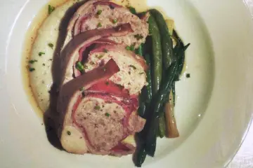 rabbit prosciutto roulade over corn grits for The Northman, Chicago's First Cider Pub, to Open in February