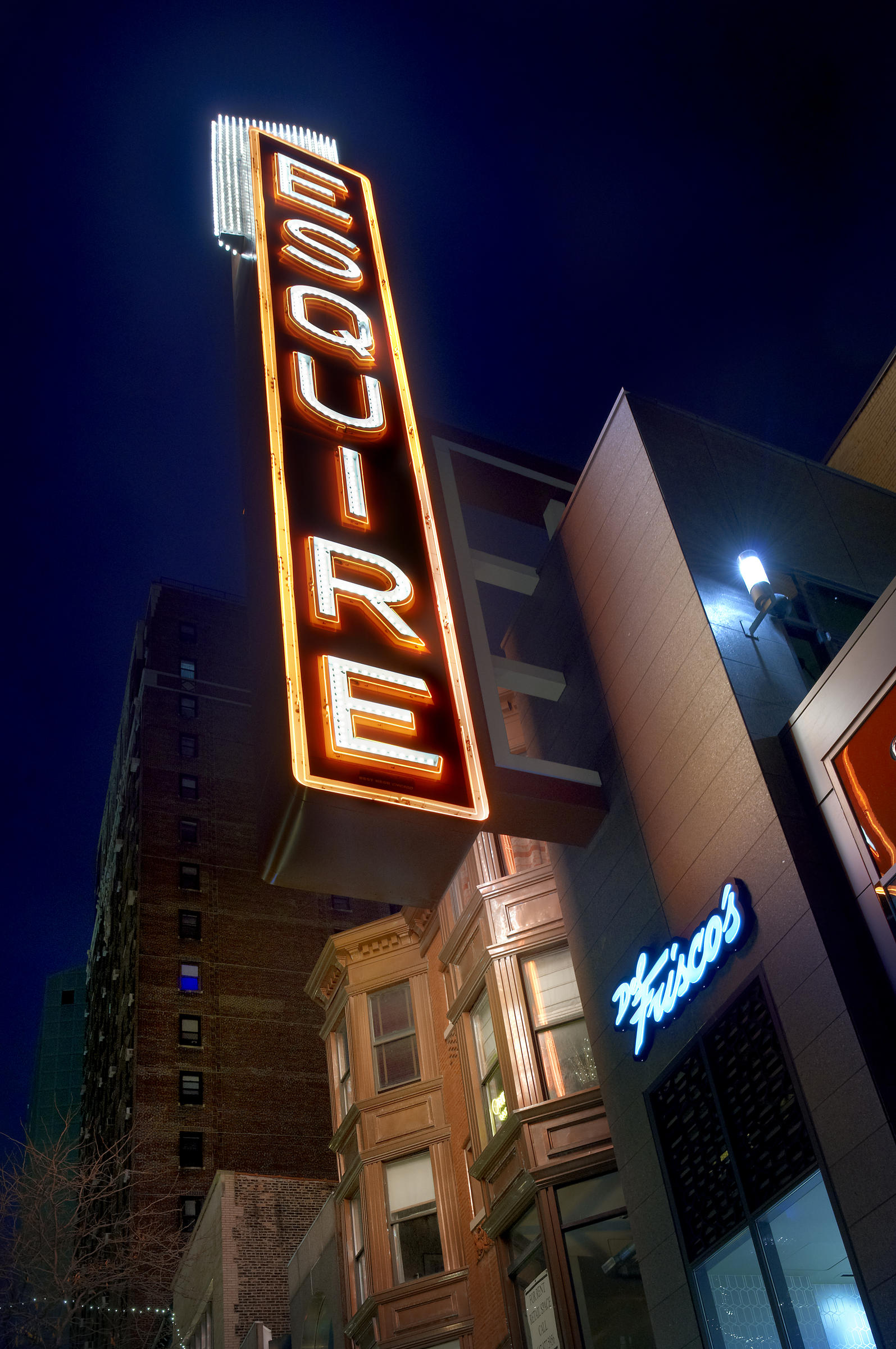 DF Chicago Outside Sign HR for Live It Up for the Countdown at Del Frisco's Double Eagle Steak House