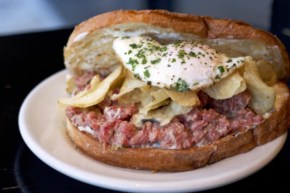 DMK Bloody Burger for Halloween Happenings at Chicago Restaurants, Hotels, and Bars