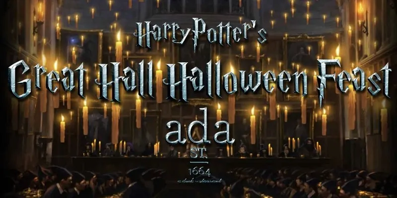 Ada Street Harry Potter’s Great Hall Halloween Feast for Halloween Happenings at Chicago Restaurants, Hotels, and Bars