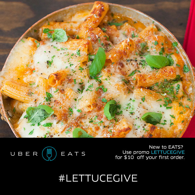 RPMItalianSocial for LEYE + UberEATS = #LettuceGive