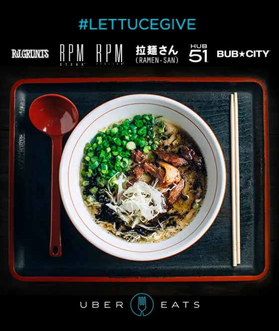 Lettuce Entertain You Enterprises Lettuce Give UberEATS