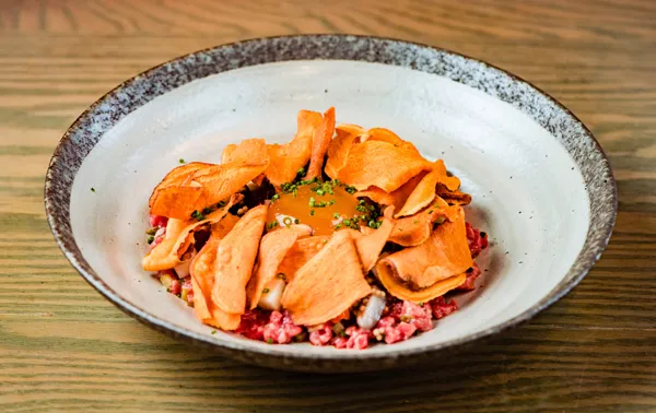 Beef Tartare at The Franklin Room photo credit: Sanjib Karmakar