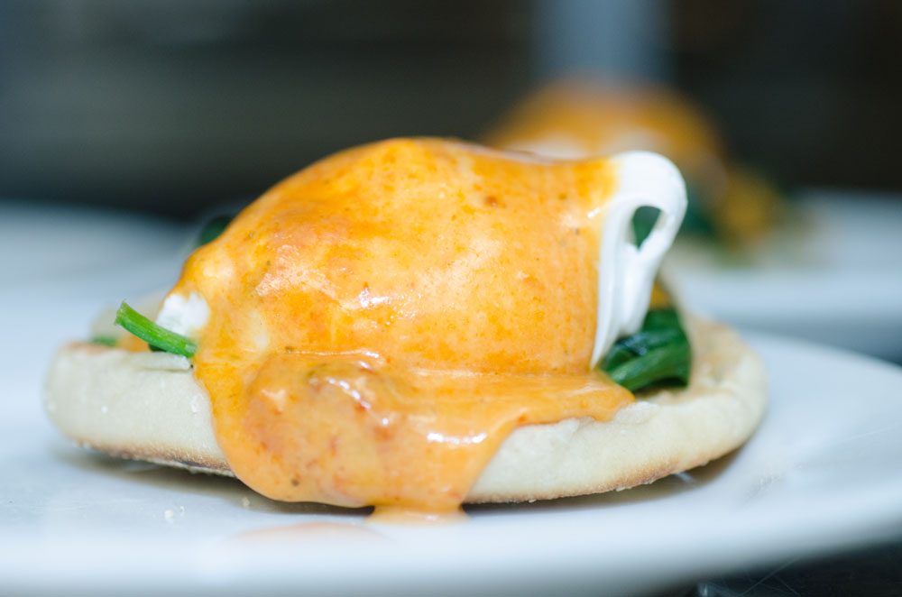 Prairie Grass Café Eggs Benedict