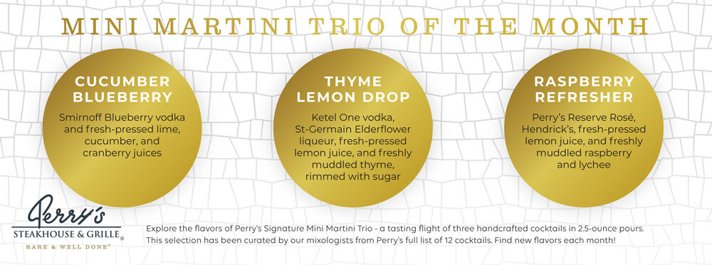 MINI MARTINI TRIO OF THE MONTH