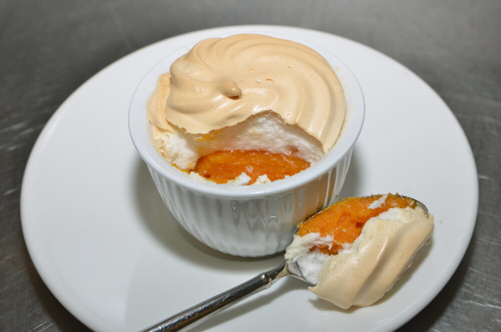 Butternut Squash topped with homemade marshmallow