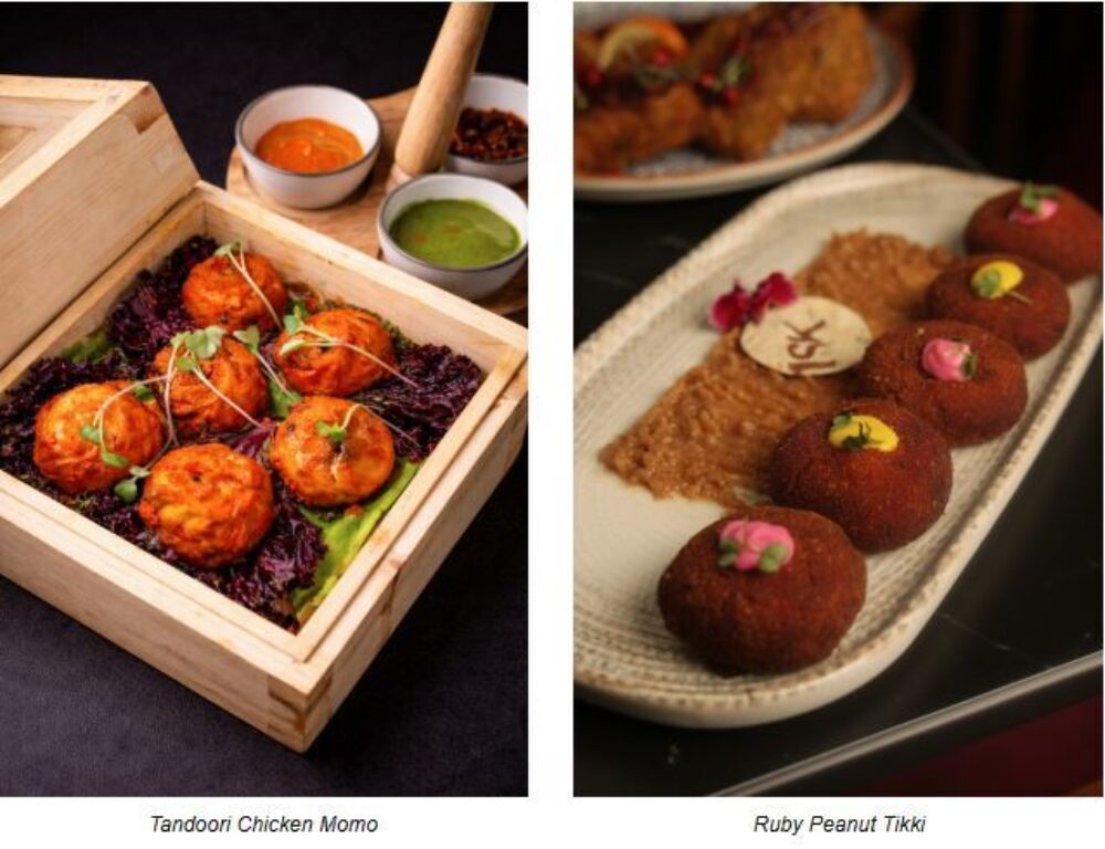 Tandoori Chicken Momo and Ruby Peanut Tikki