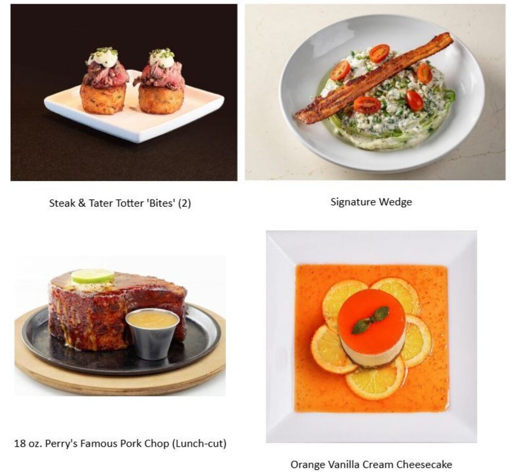 Perry's 3 Courses for $44