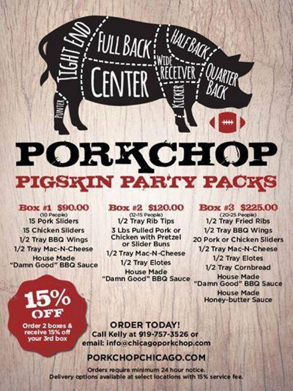 Porkchop Party Packages