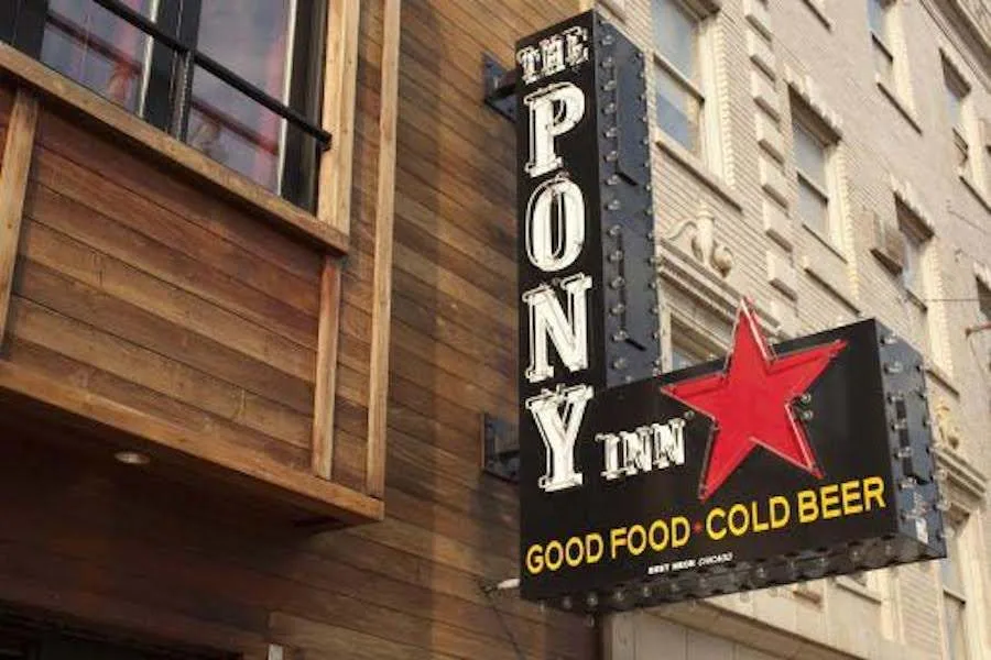 Pony Sign for New Year's Eve at The Pony