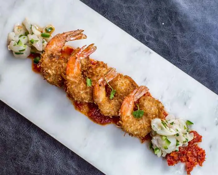 Toasted Coconut Shrimp for Bollywood Bailando New Year's Eve at Vermilion