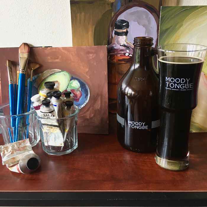 Moody Tongue Still Life for Moody Tongue to Host Beer and Painting Class on Thursday, August 24