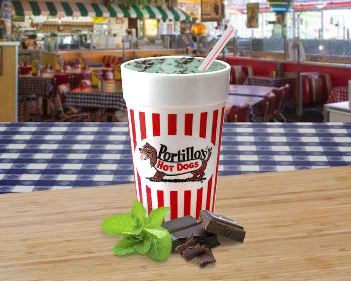 Portillos Mint Shake for 14 Places to Post Up for St. Patrick's Day in Chicago