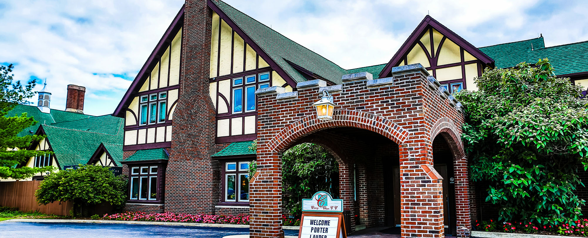 Front Clubhouse for Celebrate New Year's Eve at Chevy Chase Country Club's Newly Renovated Devonshire Room