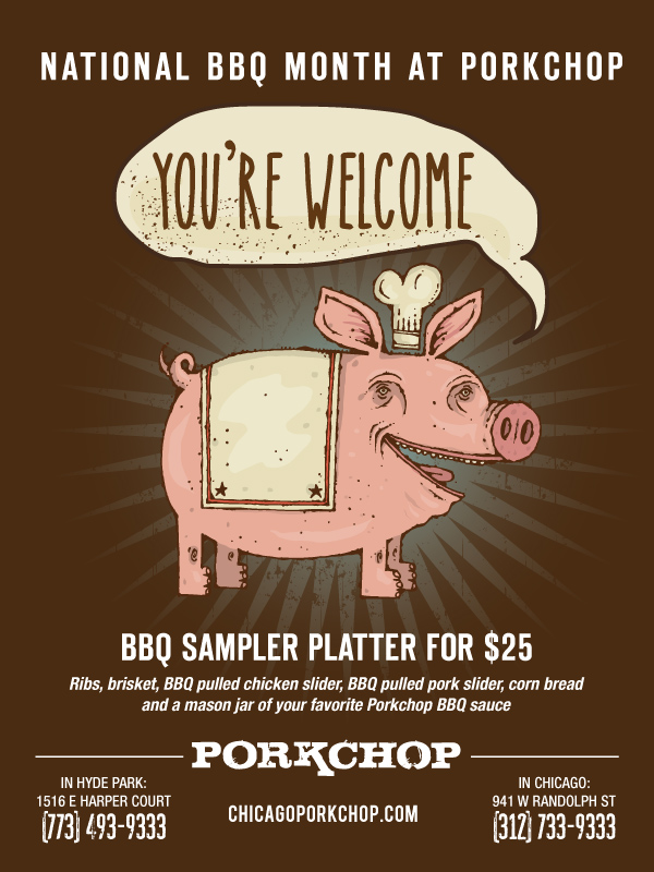 PC BBQMonth 2015 for Celebrate National BBQ Month at Porkchop